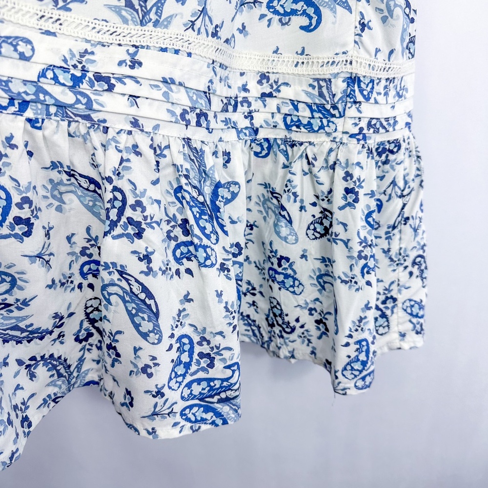 Lucky Brand Blue Floral Print Sleeveless Mini Dress - Picture 3 of 5